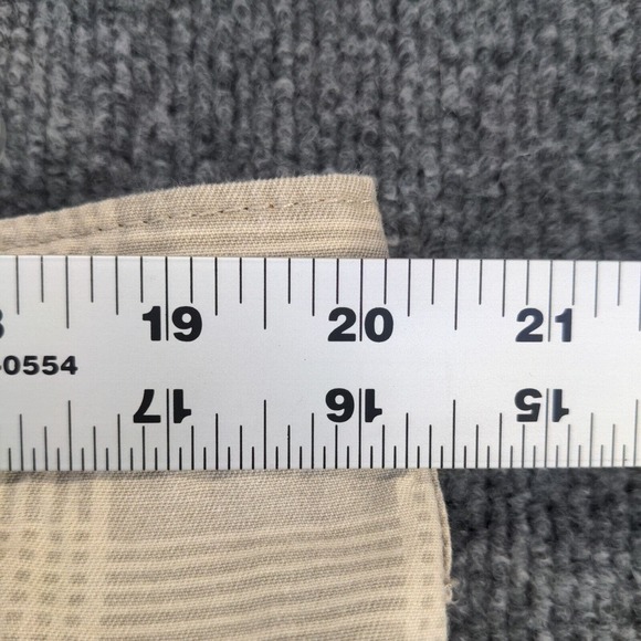 Lee Dungarees Men's Cargo Shorts Tan Size 38 100% Cotton Pockets Check Pattern - Picture 8 of 11